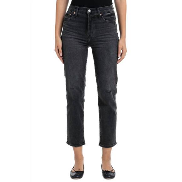 NEW PISTOLA charlie high rise classic straight leg jeans in flat iron vintage